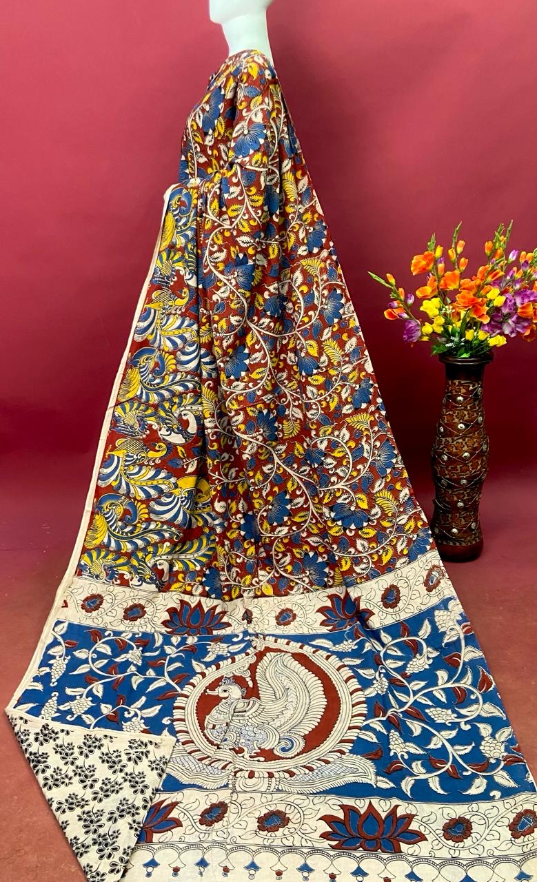 Kalamkari Premium Cotton Saree - View 21