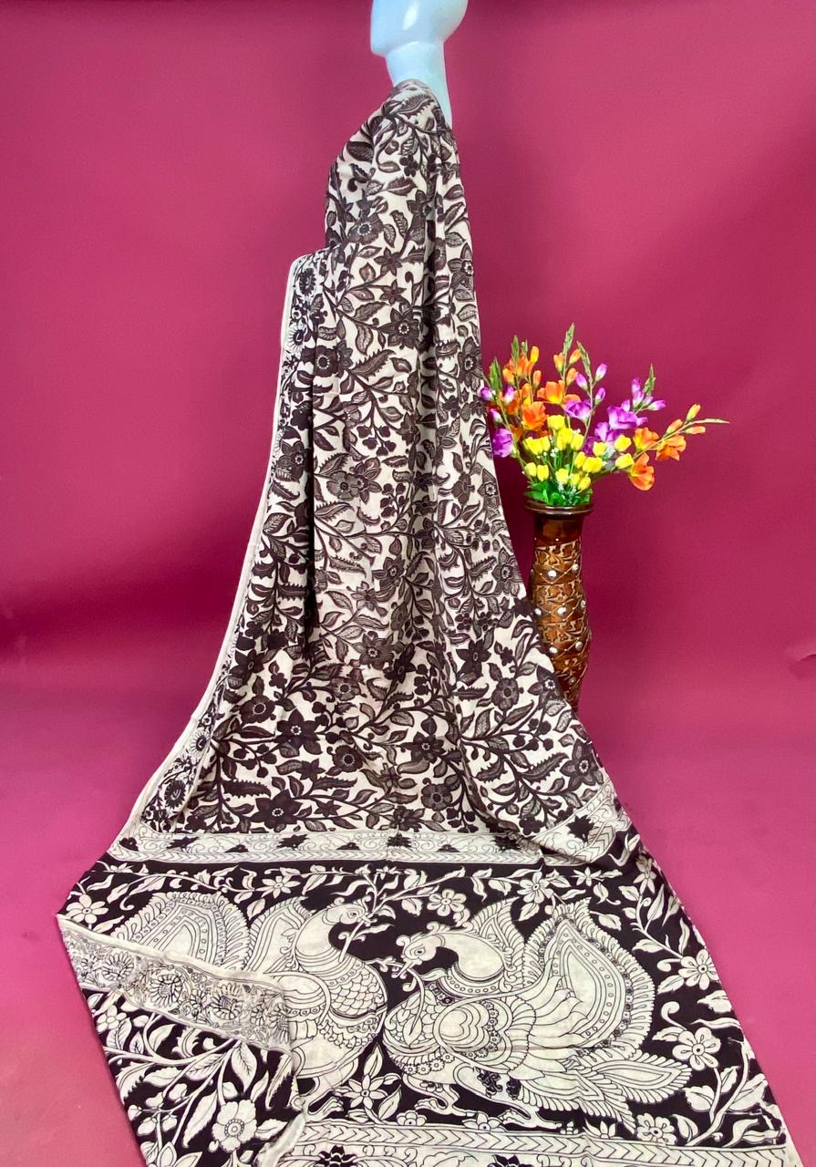 Kalamkari Premium Cotton Saree - View 59