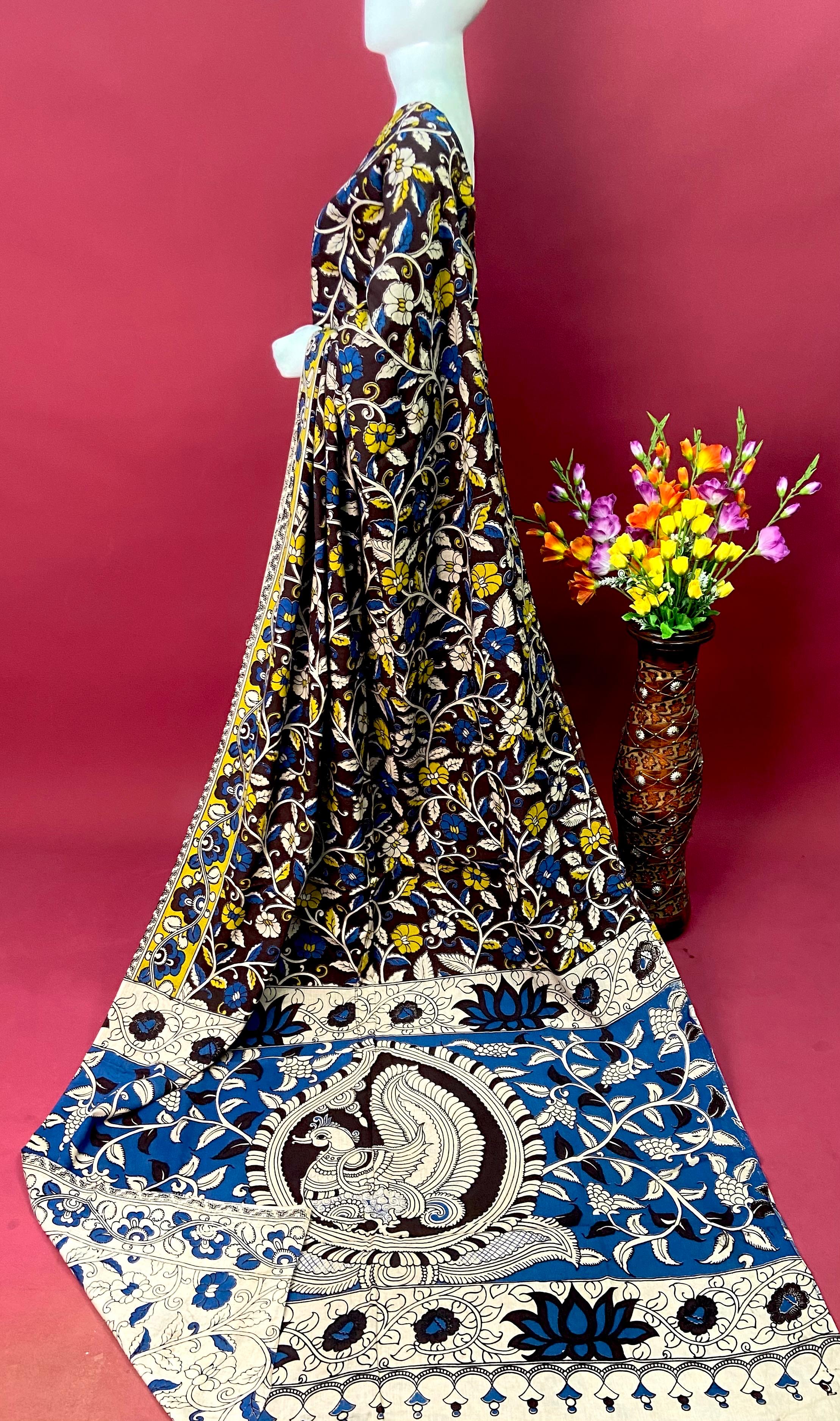 Kalamkari Premium Cotton Saree - View 46