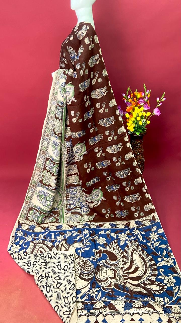 Kalamkari Premium Cotton Saree - View 2