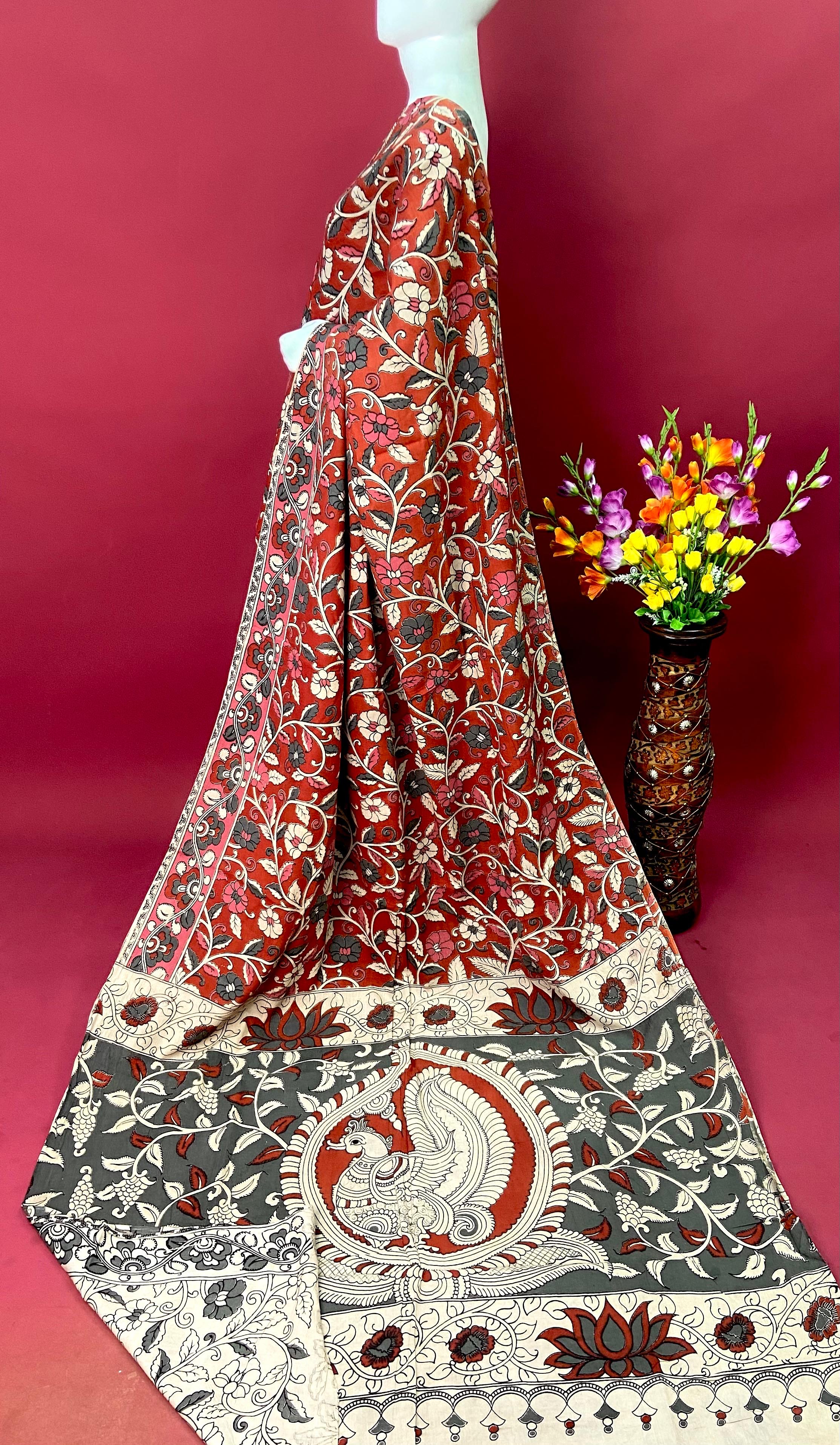 Kalamkari Premium Cotton Saree - View 30