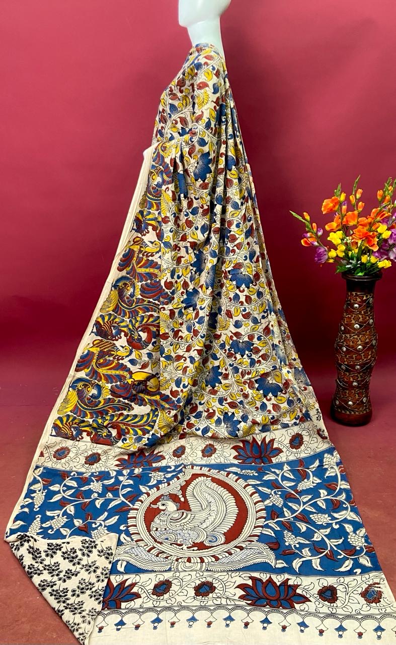 Kalamkari Premium Cotton Saree - View 20