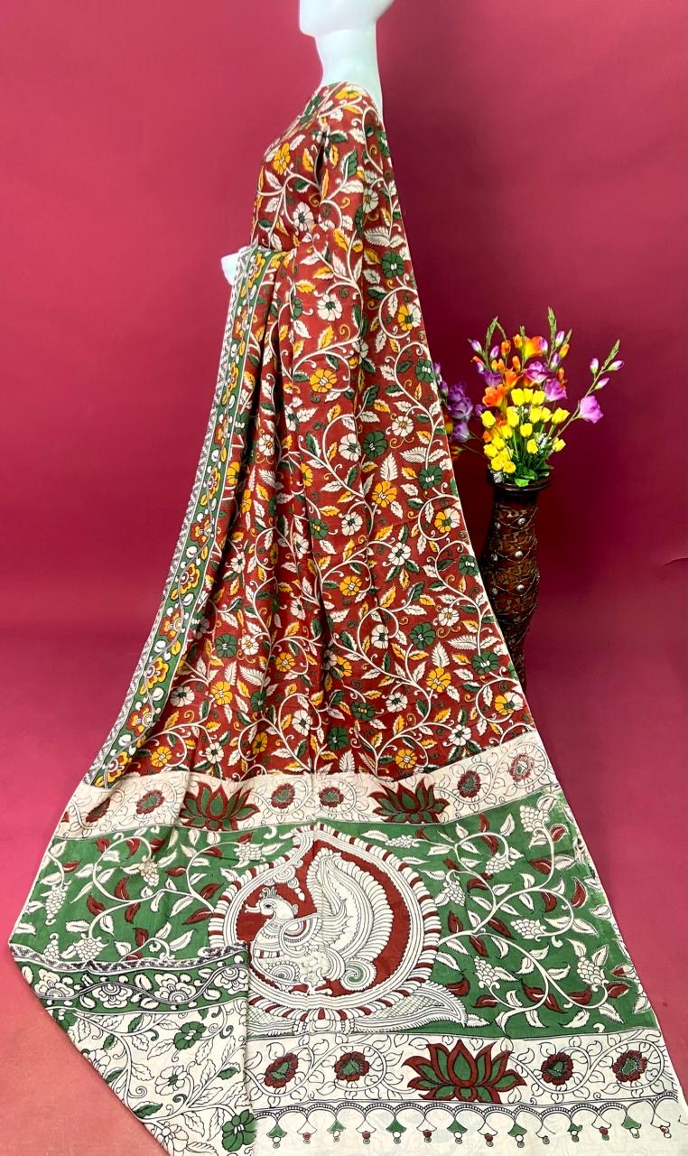 Kalamkari Premium Cotton Saree - View 15