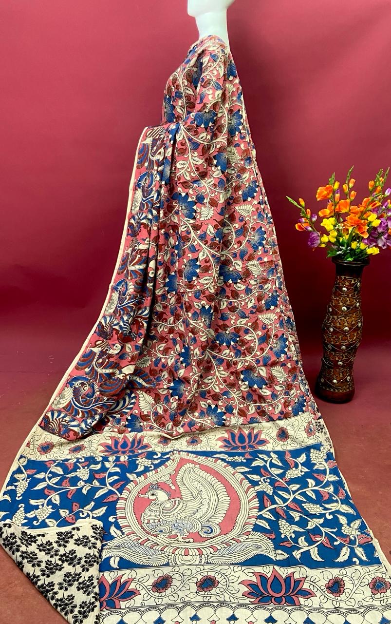 Kalamkari Premium Cotton Saree - View 18