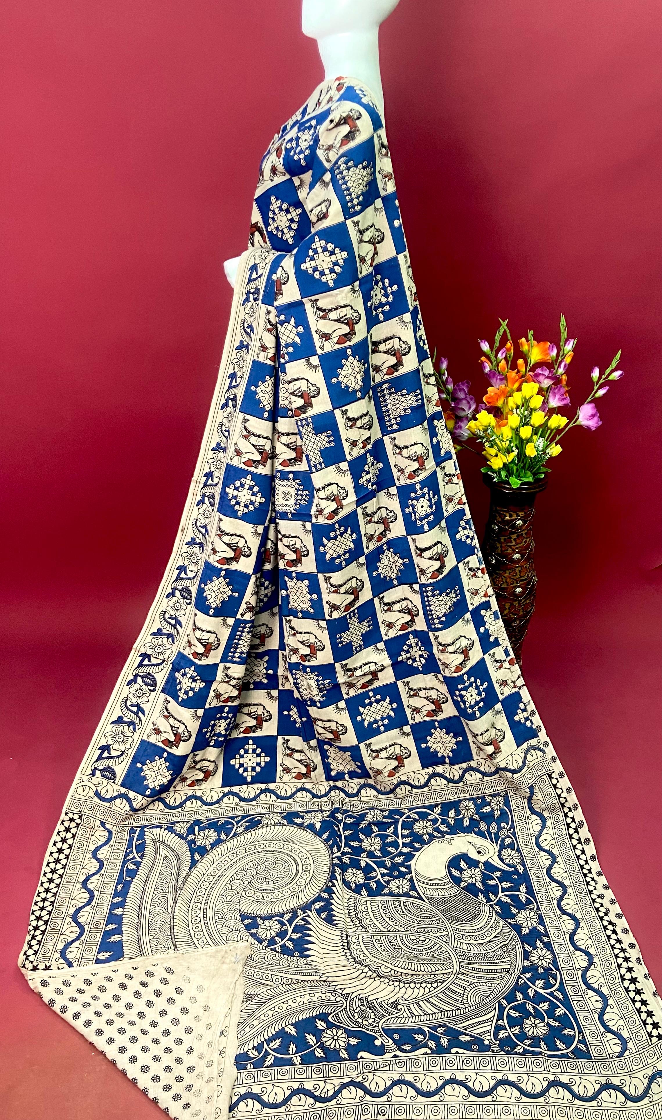 Kalamkari Premium Cotton Saree - View 28