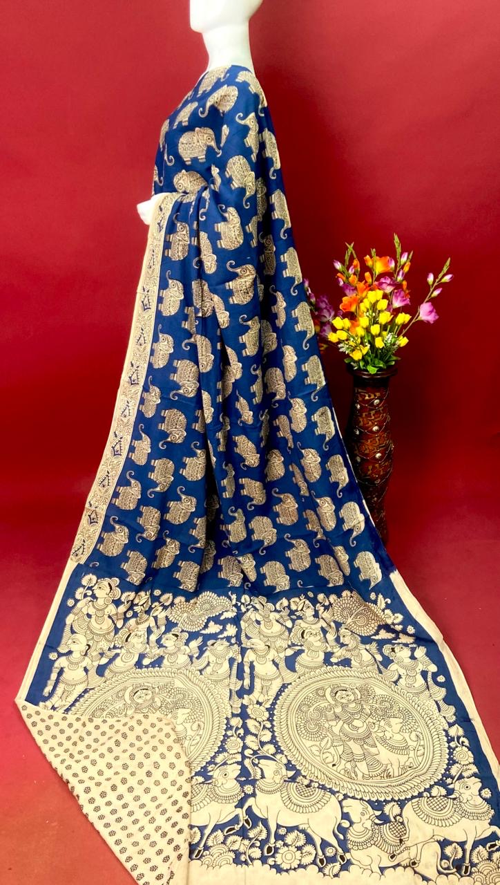 Kalamkari Premium Cotton Saree - View 26