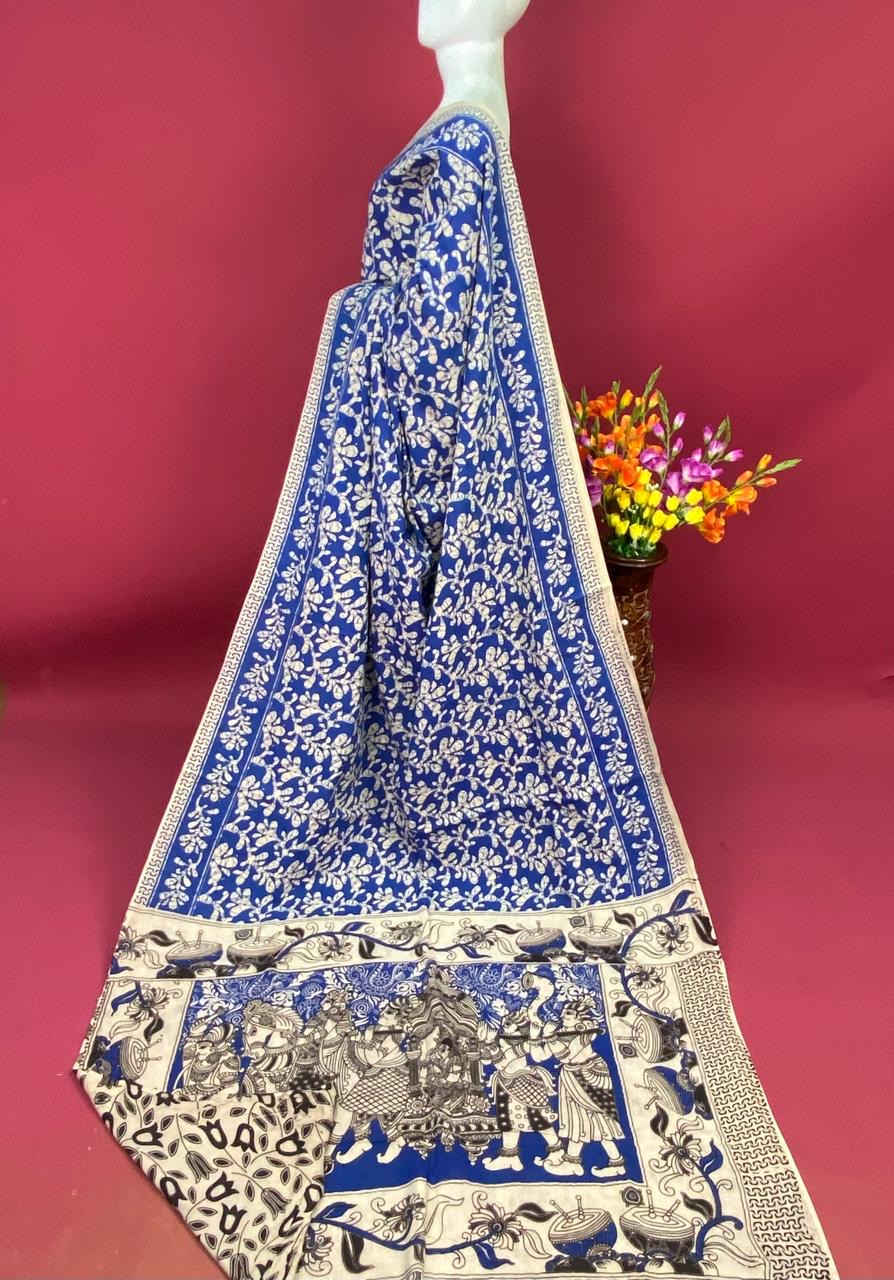 Kalamkari Premium Cotton Saree - View 35