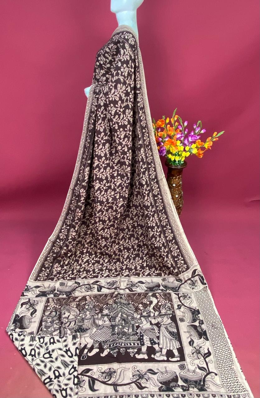 Kalamkari Premium Cotton Saree - View 33