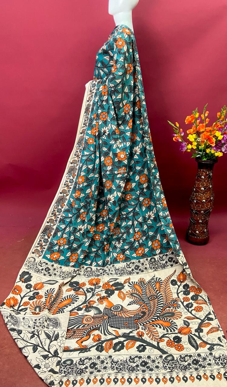 Kalamkari Premium Cotton Saree - View 34