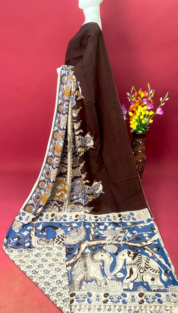 Kalamkari Premium Cotton Saree - View 3