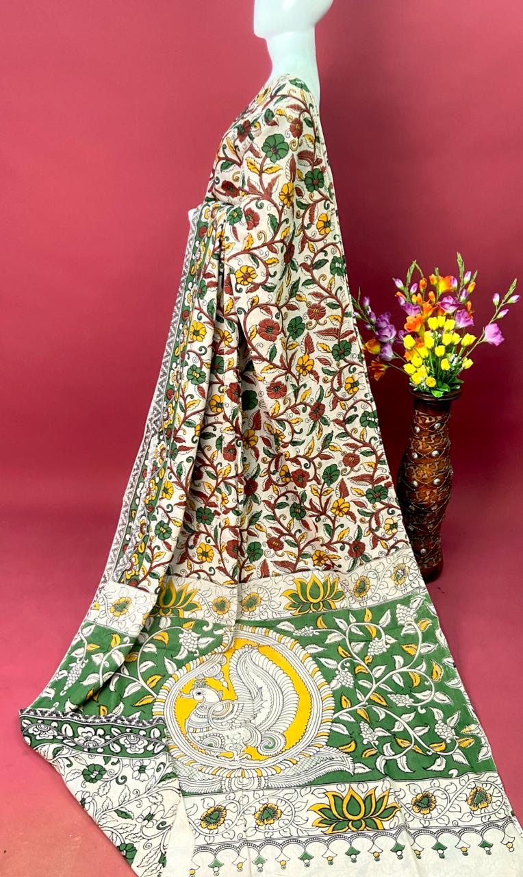 Kalamkari Premium Cotton Saree - View 23