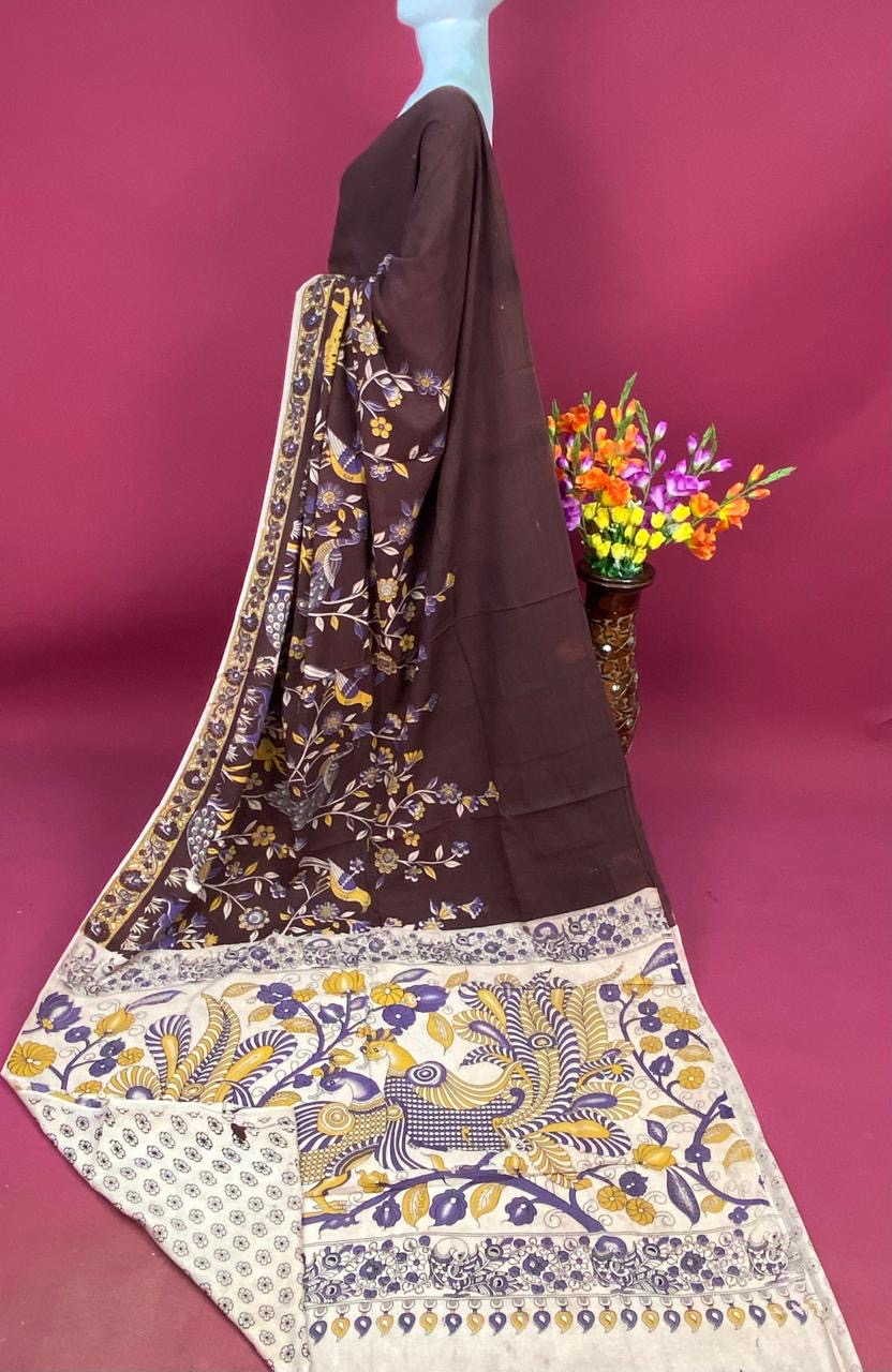 Kalamkari Premium Cotton Saree - View 38
